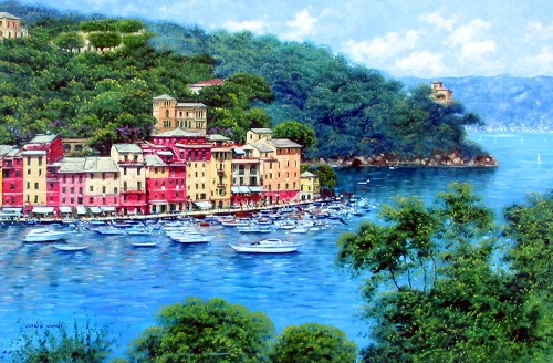 CIARDI - PORTOFINO PLEASURE - Oil on Canvas - 26 x 38