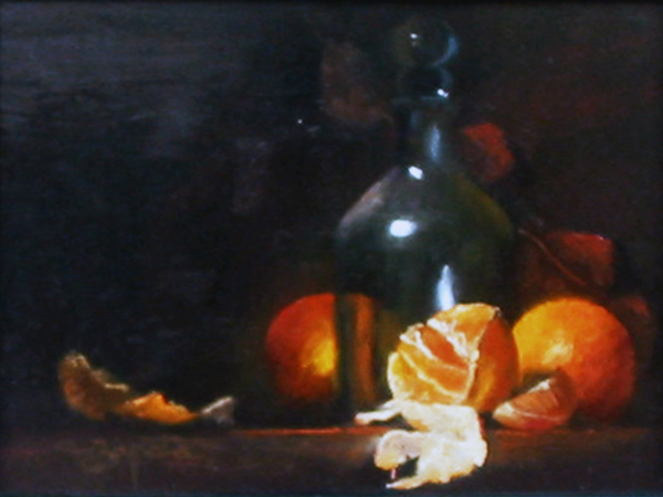 ZAPATA - TANGERINES - Oil on Canvas - 9 x 12