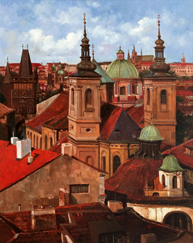 GANTNER - Prague Glory - Oil on Canvas - 30 x 24