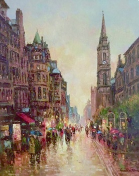 GANTNER - Edinghboro, Scotland - Oil on Canvas - 20 x 16