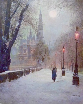 GANTNER - Winter Romance Vienna - Oil on Canvas - 24 x 20