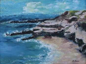 LEON - SEASCAPE - Oil on Canvas - 12 x 16