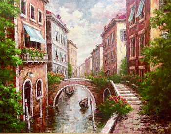 PORNER - Venice - Oil on Canvas - 36 x 48