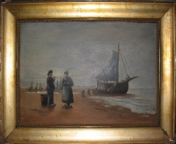 Title: NORTH SEA , Size: 10.5 x 12 3/4 , Medium: Oil on Canvas