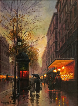 SIEVERS - Lights of Paris - Oil on Canvas - 18 x 14
