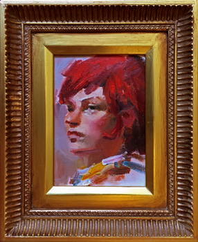 Sissy Alsabrook - Portrait - Oil on Panel - 5 x 7