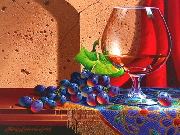  Title: REFLECTIONS IN GLASS , Size: 9 x 12 , Medium: Oil on Canvas