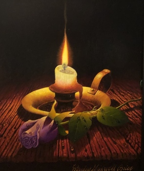  Title: Candle , Size: 10 x 8 , Medium: Oil on Panel
