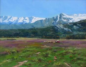 VALLS - EARLY SPRING - Oil on Canvas - 15 x 18