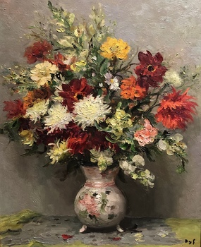 DYF - Floral - Oil on Canvas - 28 x 23