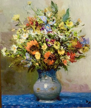 DYF - Floral - Oil on Canvas - 21.5 x 18