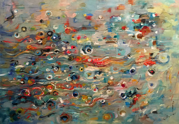 Emily C - Colors in Motion - Oil on Canvas - 36 x 48