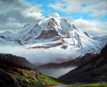 FETHEROLF - CANADIAN ROCKIES - Oil on Canvas - 30 x 36