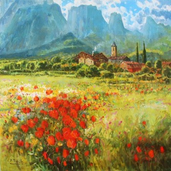 FRAILE - JOANETES, GENOVA, SPAIN - Oil on Canvas - 30 x 30