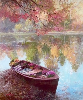  Title: Autumn Colors , Size: 30 x 24 , Medium: Oil on Canvas