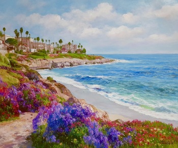  Title: La Jolla Summer , Size: 20 x 24 , Medium: Oil on Canvas