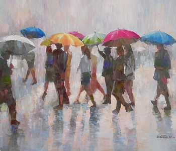  Title: Rainy Day , Size: 20 x 24 , Medium: Oil on Canvas
