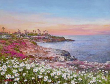  Title: La Jolla Sunset , Size: 20 x 24 , Medium: Oil on Canvas