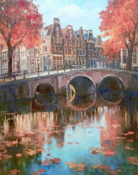 GANTNER - Autumn Reflections - Oil on Canvas - 24 x 20