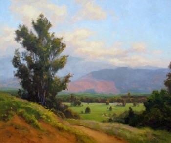  Title: MIST OVER THE MOUNTAIN , Size: 24 x 30 , Medium: Oil on Canvas