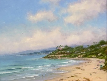 JORDAN - Pacific Coast View - Oil on Canvas - 16 x 20