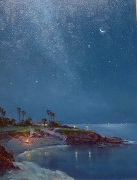 JORDAN - Starry Starry Night - Oil on Canvas - 20 x 16