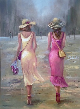 JOY - Friendship - Oil on Canvas - 32 x 23.5