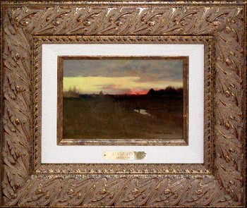 LOIR - SUNSET - Oil on Canvas - 6 x 9