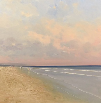 Segrelles - Calm Waters - Oil on Canvas - 31 x 31