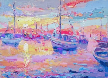 STOJAN - Boats at Sunset