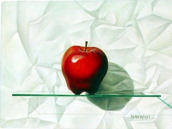 SURICHAQUI - RED APPLE - Oil on Canvas - 12 x 16