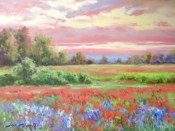  Title: Poppies Memory , Size: 12x x16 , Medium: Oil on Canvas