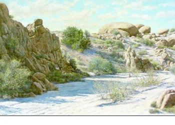 WYNNE - Desert Scene - Oil on Canvas - 24 x 36