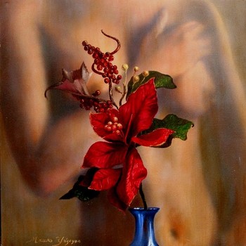 YRIGOYEN - LUSH - Oil on Canvas - 16 x 16